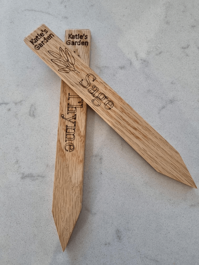 Oak Herb Labels x 8